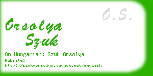 orsolya szuk business card